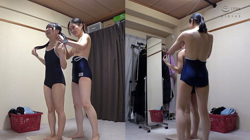 1ang00015│由良かな×雪奈真冬 姉御の個撮 神レズスク水 女が自らカメラを持ち可愛い女子の水着姿をじっとり撮影！親父の個撮ゆずりのハミ毛、ジョリワキ等のフェチ接写はもちろん女に撮られる恥ずかしい放尿やローション密着やレズSEXを完全着衣で楽しむレズハメ撮りAV│由良かな・雪奈真冬│局部アップ